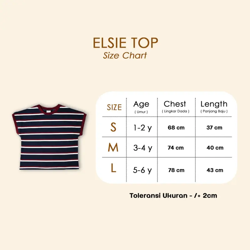 Totami Elsie Top / Pakaian Anak / Atasan Unisex 5