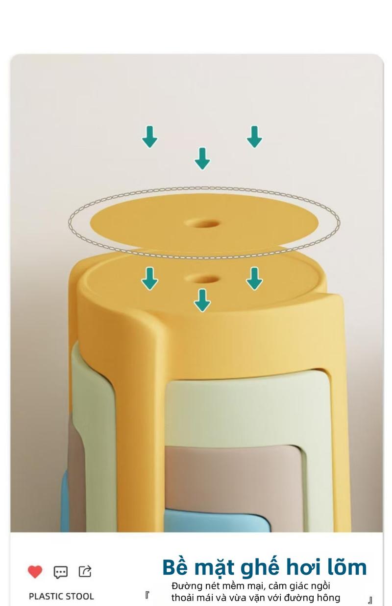 Product Introduction of Ghế Đẩu, Chất Liệu Nhựa Dày, Sử Dụng Trong Gia Đình, Bàn Ăn, Mạnh Mẽ Và Bền, Ghế Đẩu Nấu Ăn, Thiết Kế Đơn Giản, Ghế Đẩu Cao, Phong Cách Bắc Âu, Thích Hợp Cho Phòng Khách, Với Thiết Kế Cối Xay Gió, Kích Thước Nhỏ 15