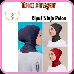 CIPUT NINJA POLOS || DALAMAN HIJAB MENUTUP LEHER