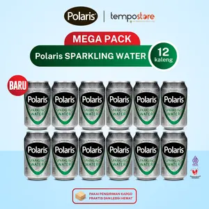Mega Pack Polaris Sparkling Water 330ml isi 12