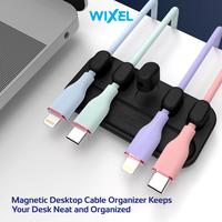 Gambar WIXEL H5 Magrip Magnetic Cable Clip Organizer 5 Slot Silicone Holder Penjepit Perapih Kabel Magnet Managemen Silikon Jepitan Klip - PUTIH dari Pampam Shop Kab. Tangerang 4 Tokopedia