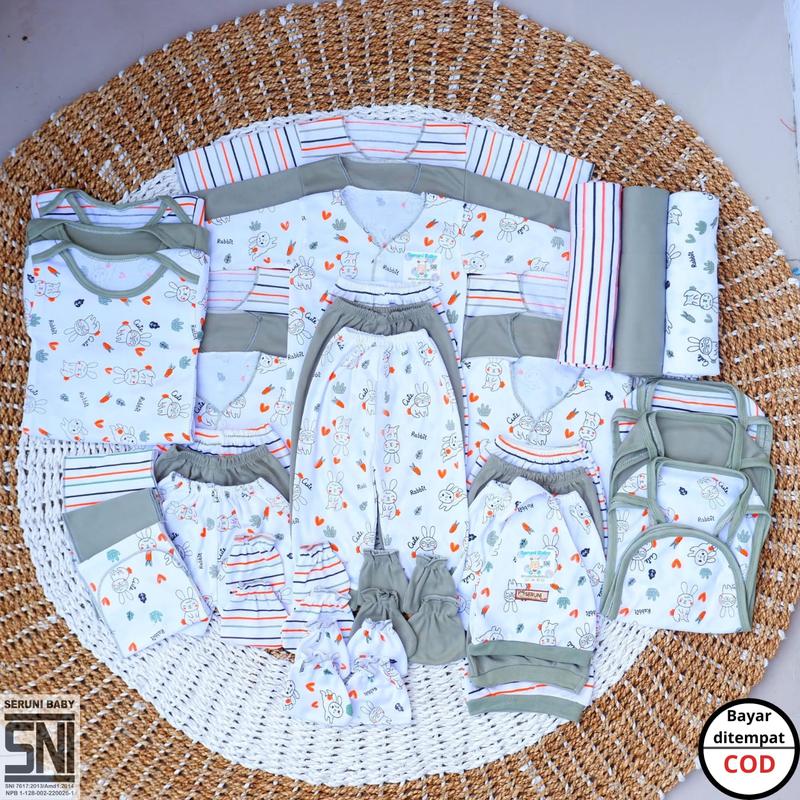39Pcs Paket Brojol Perlengkapan Lahiran Komplit Baju Celana Bedong Bayi Baru Lahir Usia 0-4 Bulan Baby Gift Set 2
