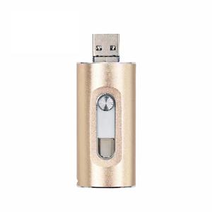4-in-1 USBフラッシュドライブ 128GB、ポータブル写真・ビデオストレージスティック、iOS/Android/PC対応、アプリ不要、高速データ転送