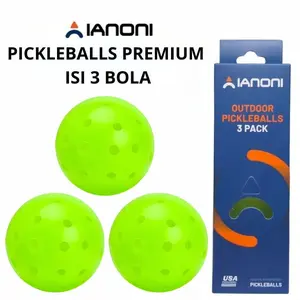 Bola Pickleball outdoor Ianoni USA Pickleball Approved pantulan konsisten tahan retak isi 3