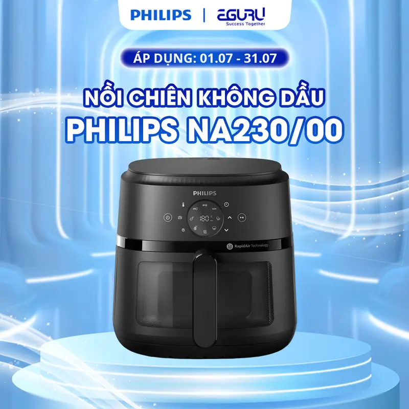 Nồi Chiên Không Dầu Dòng 2000 Series NA230/00 3000 Series XL - Tổng Dung Tích 6.2L - Hàng Phân Phối Chính Hãng nồi cơm nồi chiên