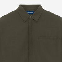 Gambar Kemeja - Escargot Long Sleeve Shirt Hidden Button - Olive Red dari Tenue de Attire Kota Administrasi Jakarta Selatan 3 Tokopedia