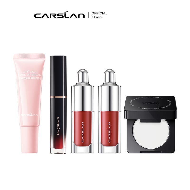 [Chanhbeauty93]Bộ Trang Điểm Mẫu Mini, Bộ 5 Món,Kem nâng tone (bản cấp ẩm)5g*1 Son serum mini 1g*1 Phấn bột mini 1g*1 Set kem nền chống nắng 3g*1 Set cushion chống nắng 3g*1