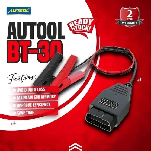 AUTOOL BT-30 ECU Saver Alat Penyimpanan Memori OBD2  Power Supply Darurat