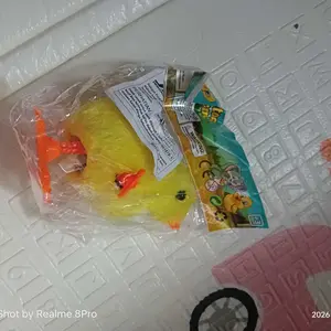 Mainan Anak Bayi Ayam Berjalan Model Putar Tanpa Baterai Mematok Anak-Anak Biru Hewan Kids