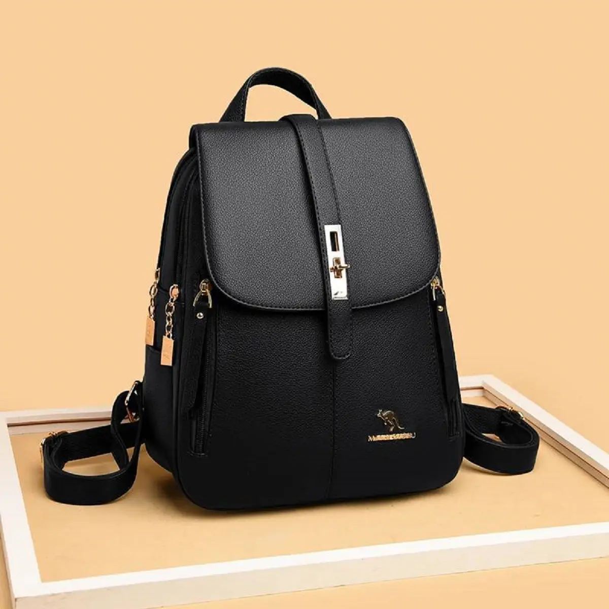 NEW ARRIVAL..!!! ( COD ) Tas Ransel Wanita Kulit PU Leather Fashion Korea Style Terbaru 2024 Tas Wanita Backpack Tas Wanita Gendong