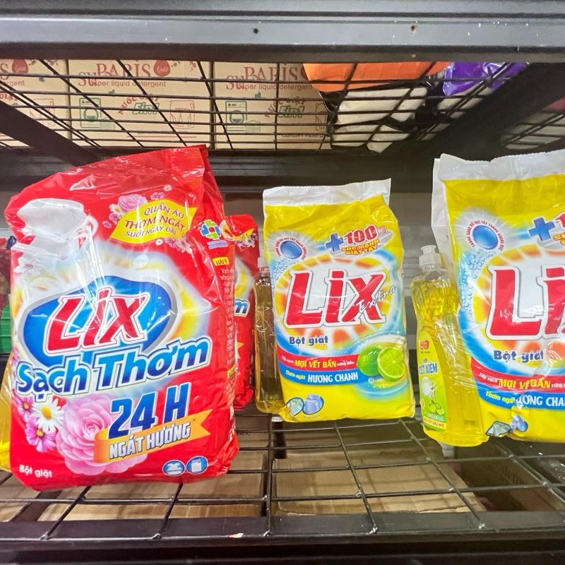  Bột giặt Lix 5kg tặng nước rửa chén tiết kiệm. 