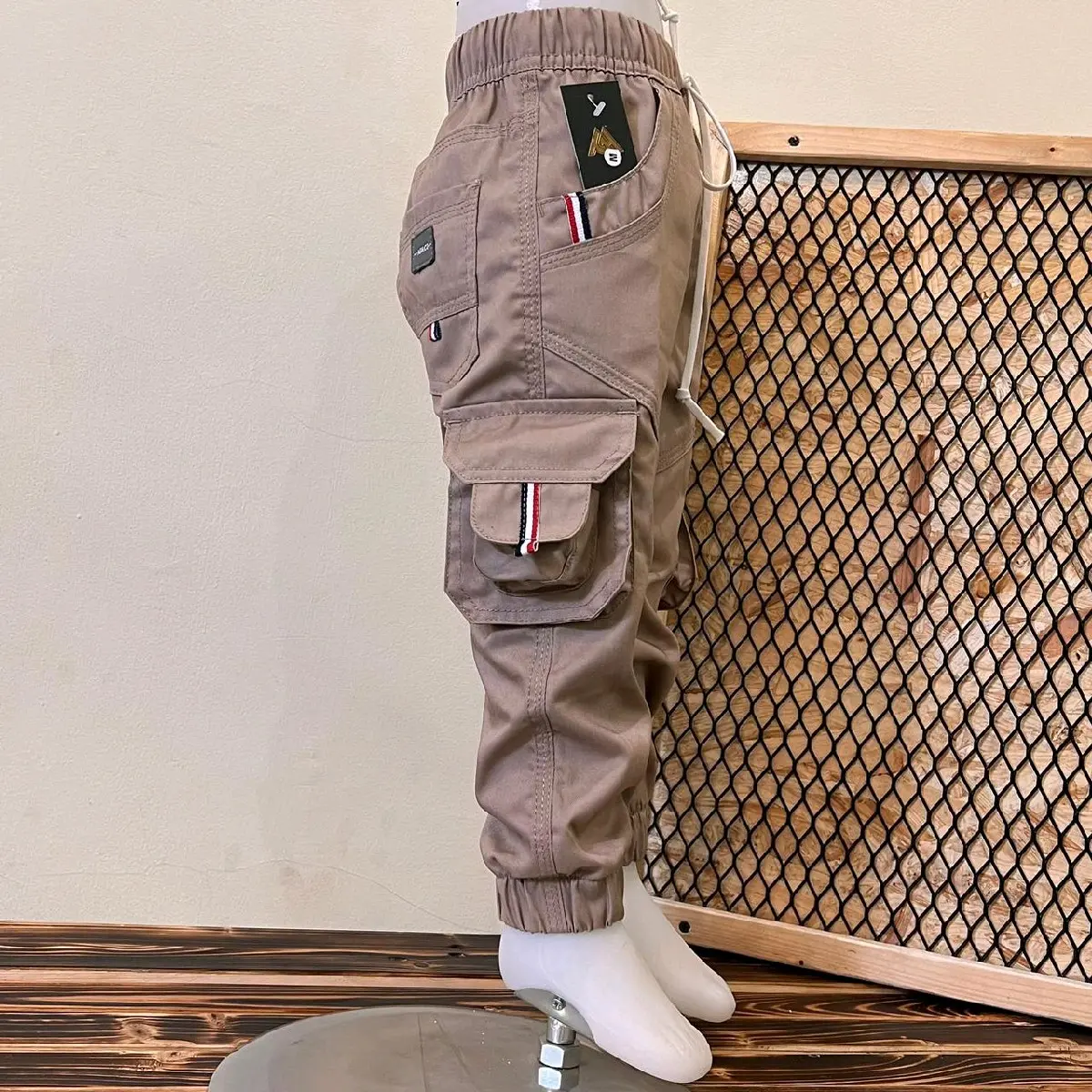Celana Panjang Anak Laki Laki Jogger Cargo Pinggang Karet Umur 1-10tahun Keren Fashion Katun
