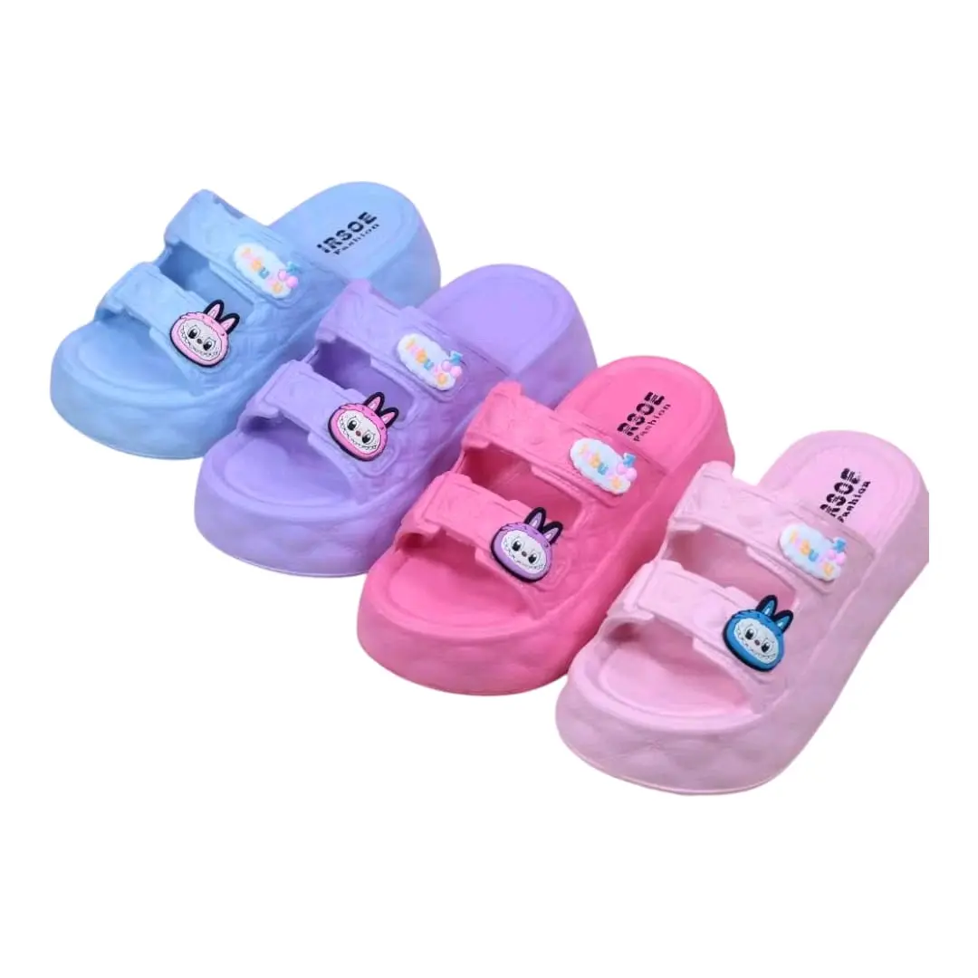Sandal Anak Perempuan Sendal Anak Cewek Slip On Casual Variasi Labubu Ringan Empuk Nyaman  Irsoe 572 Fashion