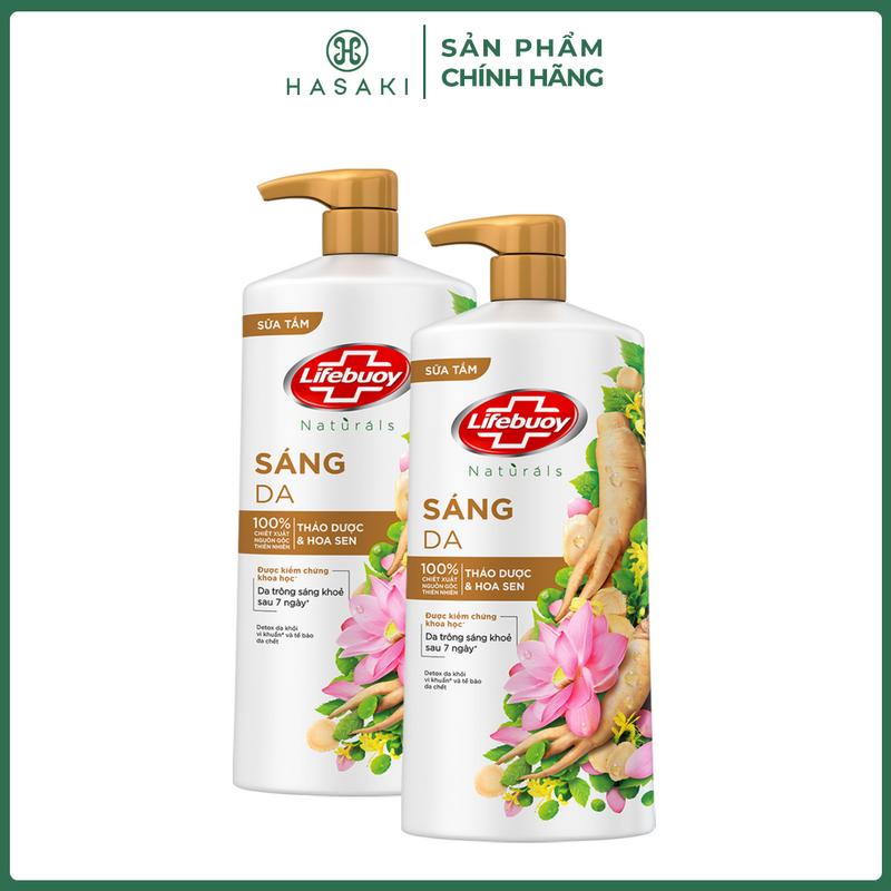 Combo 2 Sữa Tắm Lifebuoy Detox Thảo Dược & Hoa Sen 800g | HASAKI BEAUTY