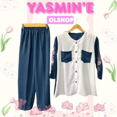 ALMOND SET KIDS setelan anak viral setelan anak bahan crinkle airflow
