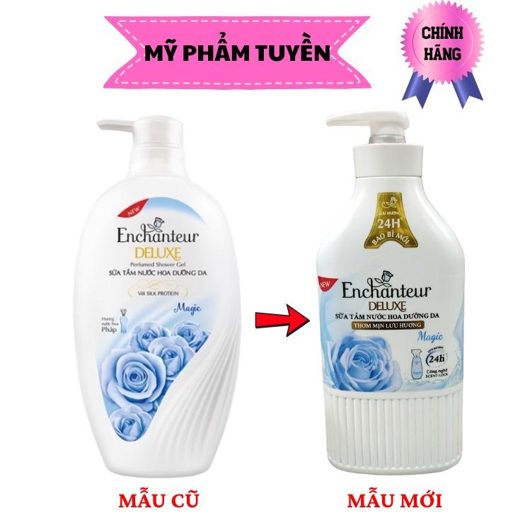 Sữa tắm hương nước hoa Enchanteur Magic 650g _ xanh dương