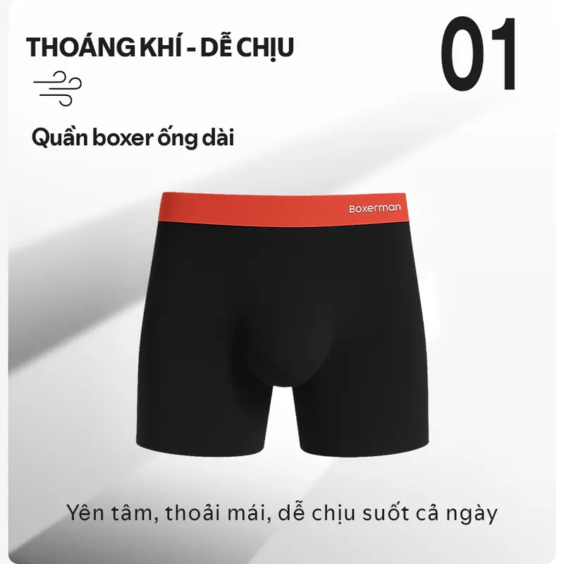 Combo 2 Quần lót nam Boxer Brief - 3D PRO Boxerman, Ép nhiệt định hình, ôm body, nâng túi trước cực chuẩn 1
