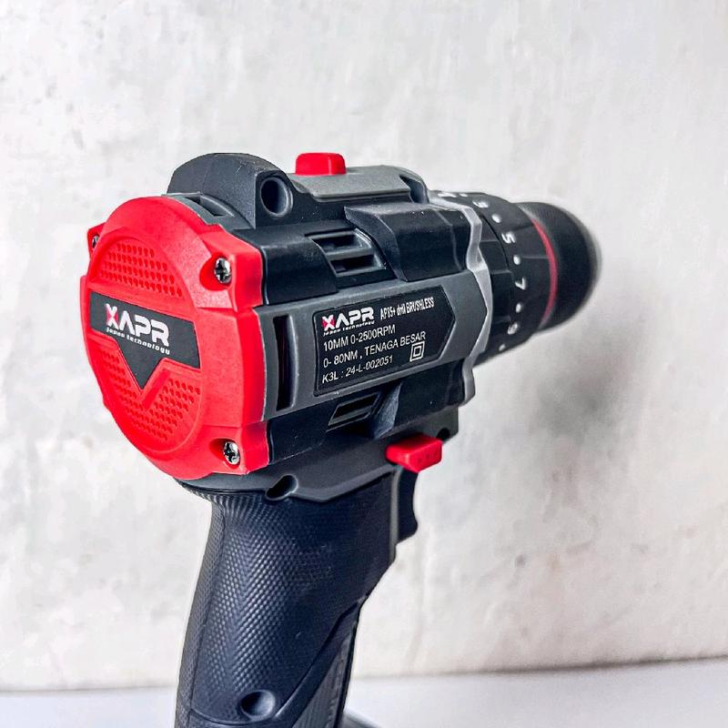 APR BOR impact drill BRUSHLESS TYPE AP85+ 10mm keyless auto lock 2baterai lxt 88vf mesin bor besi kayu driver sekrup drill 2