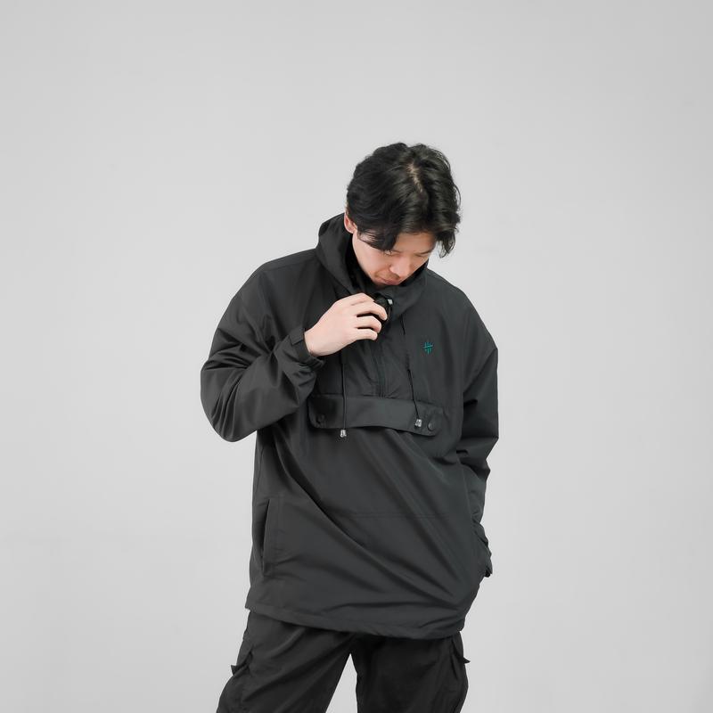 Jaket Cagoule Gorpcore Hawk Water Repellent Anorak Jacket Pria 3
