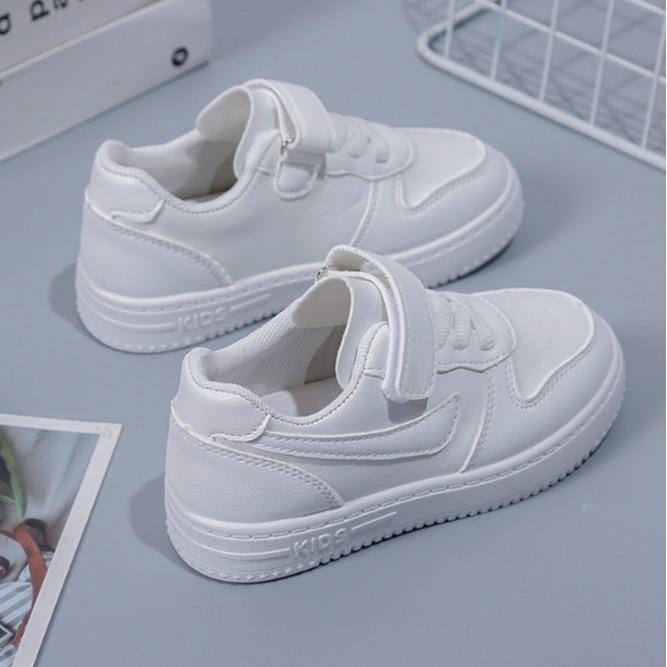 Giày Cao Su, Màu Trắng, Dành Cho Trẻ Em, Unisex, Thời Trang, Giày Thể Thao, Hàng Mới Về 4