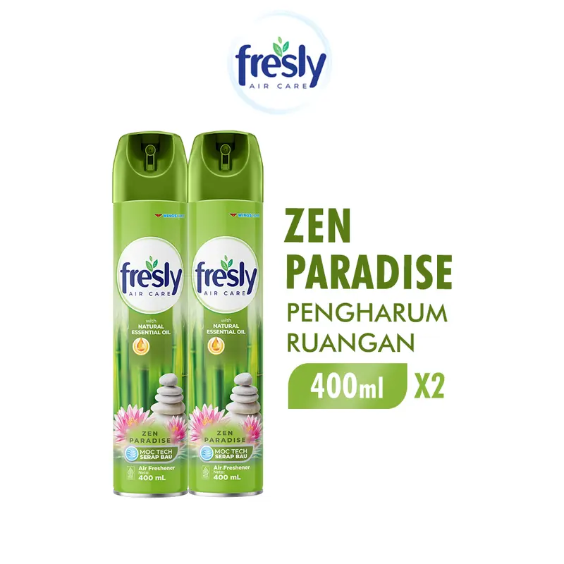 Fresly Pengharum Ruangan Zen Paradise 400ml x2 0