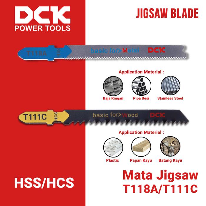 Gambar DCK Jig Saw Blade / Mata Gergaji Jig Saw T111C / T118A dari DCK Power Tools Indonesia Kota Administrasi Jakarta Barat Tokopedia