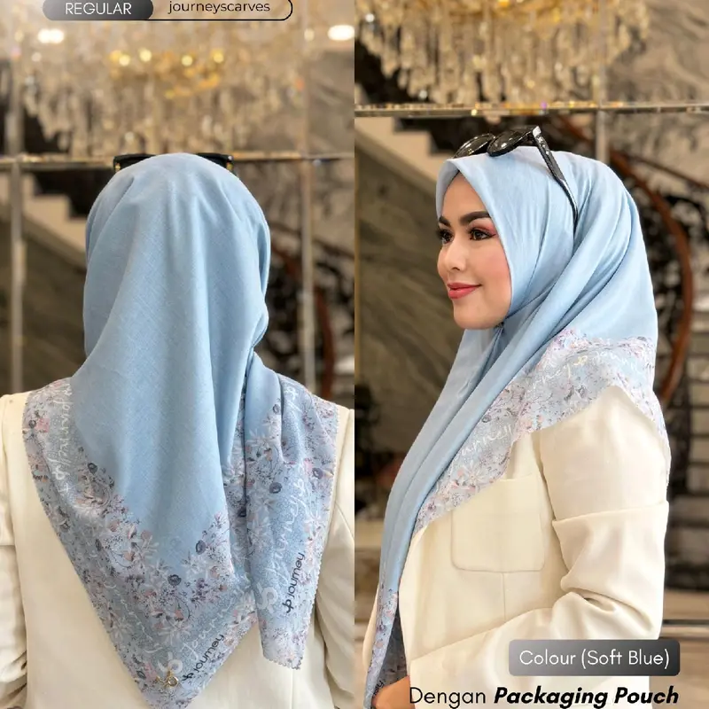Journey scarves Vanila series Hijab voal ultrafine segiempat Cantik 8