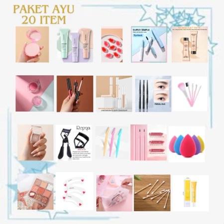 SET MAKE UP 20 ITEM PAKET AYU KOSMETIK LENGKAP - DRACCE BEAUTY