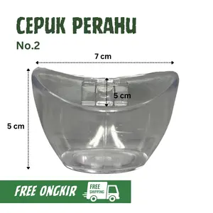 GEMA KICAU - Cepuk Perahu No 2 Sempati Isi 20 Pcs Cepuk Wadah Tempat Pakan Makanan Minum Burung