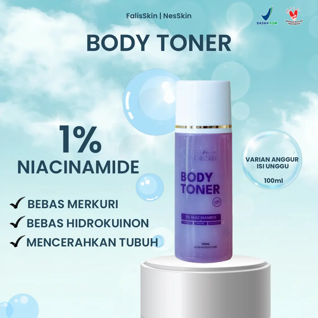 [FALISSKIN] TONER BADAN WHITENING PEMUTIH BADAN AHA BPOM