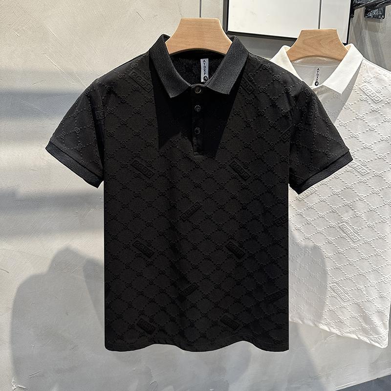 2025 polo shirt pria kaos polo cowok kaos kerah pria dewasa polo hitam pria 0