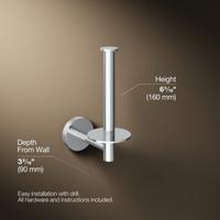 Gambar KOHLER Elate Vertical Tempat Tisu Tissue Holder Toilet Kamar Mandi Polished Chrome K-27293-CP dari Kohler ID Kota Administrasi Jakarta Barat 2 Tokopedia