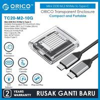 Gambar ORICO Mini M.2 NVMe to Type-C SSD Transparent Enclosure | TC20-M2-10G dari STAR17 COM Kota Administrasi Jakarta Selatan 1 Tokopedia