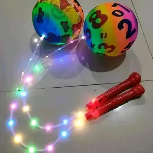 bola karet plush lampu dan gagang