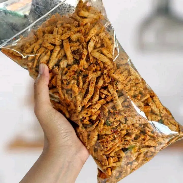 BASRENG VIRAL BANDUNG SUPER PEDAS RASA DAUN JERUK Cemilan Keripik Snacks Food Goreng Makanan 3