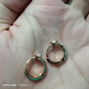 Product Review of Yaxiya Anting Jepit / Klip Wanita Mata Satu Simpel Perhiasan Aksesoris 764 from M**🥀 1