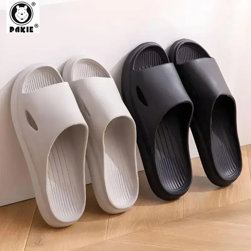 PAKIE Sandal Pria Kamar Rumah Karet Kamar Mandi Empuk Anti Slip Bahan EVA Ringan Nyaman Ukuran 40/41 42/43 44/45 selop