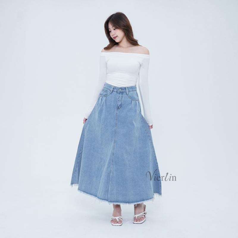 VIERLIN - Jeans 1955 - ROK JEANS HIGH WAIST 2