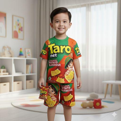 setelan baju anak snack viral kaos oreo milo indomie jersey premium usia 2-10tahun