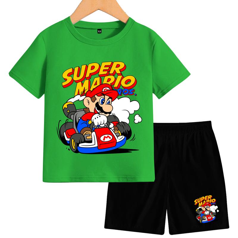 Setelan mario Anak-Anak Lengan Pendek Terbaru Fashion 0