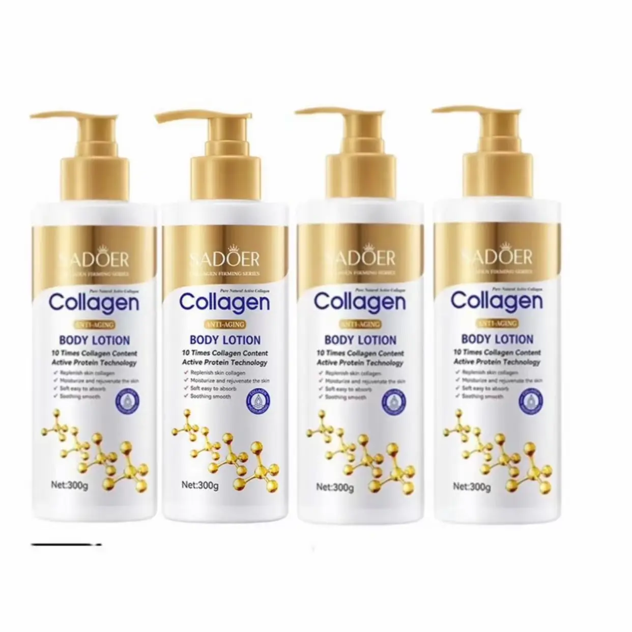【FDA approved】Buy 1 take 3 300g Collagen Whitening Body Lotion Moisturizing Firming Skin Improve Dark Skin Remove Melanin 100%
