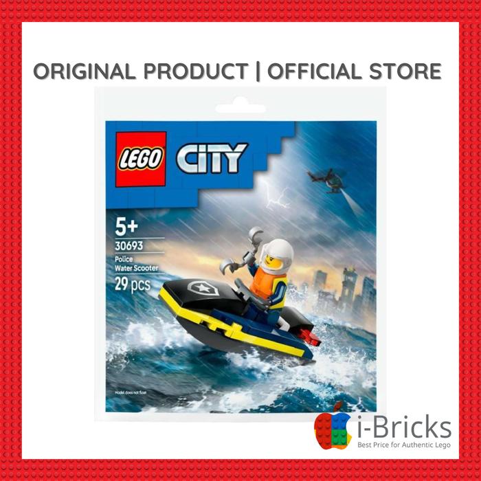 Gambar LEGO City Polybag 30693 Police Water Scooter dari I-Bricks Kota Administrasi Jakarta Utara Tokopedia
