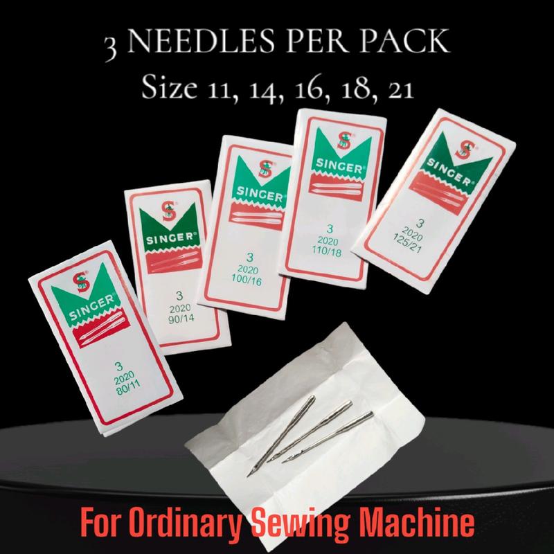 Singer Needle for Ordinary & Portable Sewing Machine (3 PCS each ...