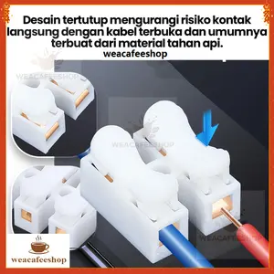 1Pack100pcs Kabel Terminal Quick Connector Sambungan Kabel Listrik CH2 CH3