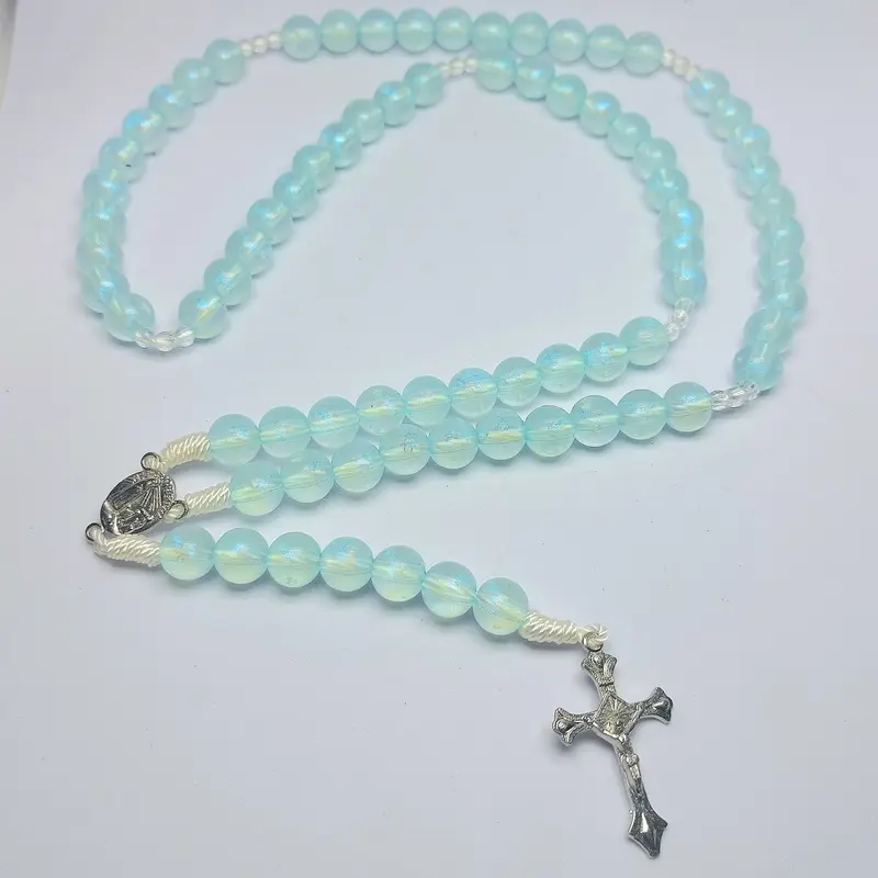 Rosario 77 Bapakami Katolik - Mote Blue Shimmer/Glitter - Glow In The Dark 0