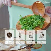 Gambar homLiv Irus Sendok Sup Dapur Kayu Jati Godiva Wooden Soup Food Grade Kitchenware - Godiva Size S dari Homliv Indonesia Kota Administrasi Jakarta Utara 3 Tokopedia