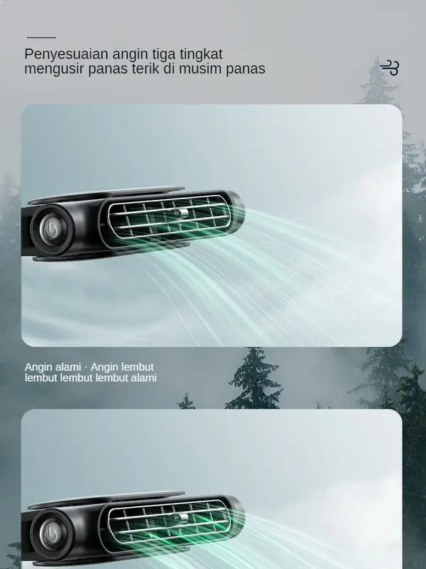 Kipas Kursi Mobil USB Baru [COD] 2024, Kipas Kecil Pendingin Interior Mobil Universal untuk Van, Kipas Mobil Angin Besar 3