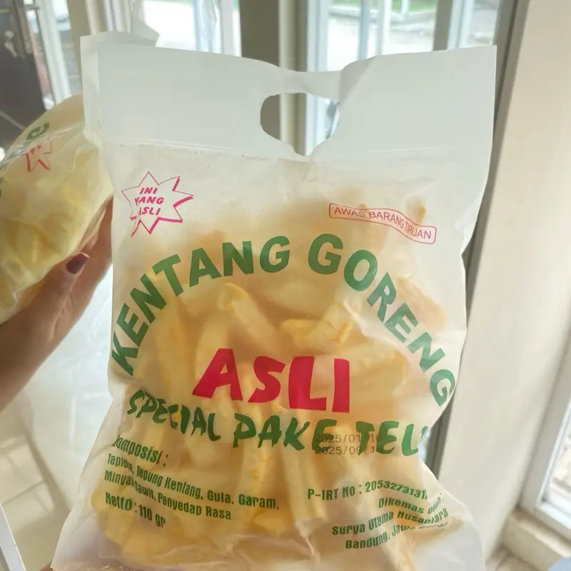Potato stick kentang goreng ASLI food cemilan rasa jagung dan balado enak Snacks 4