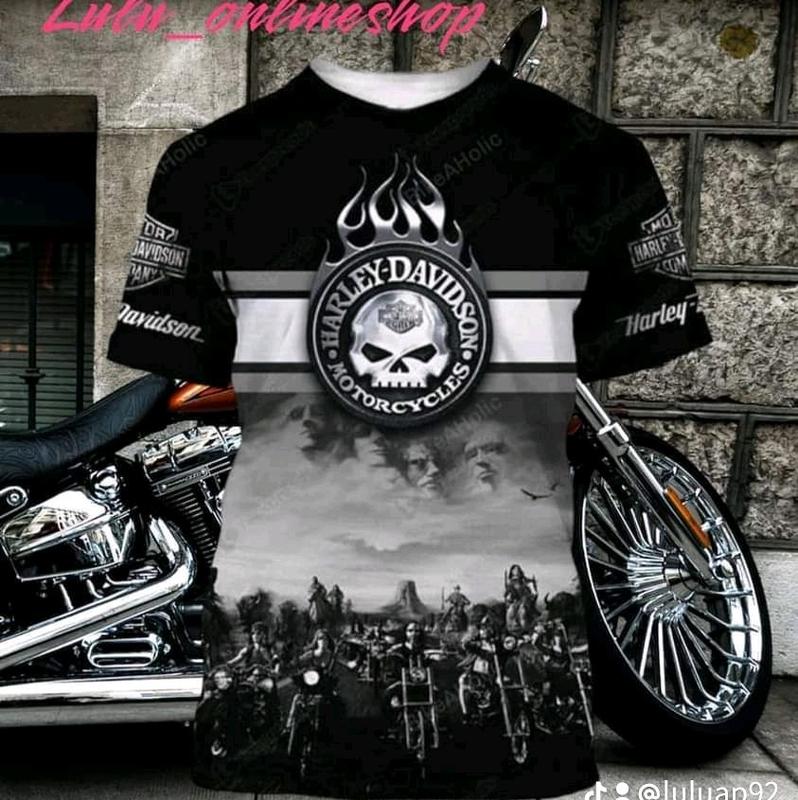 kaos jersey fullprinting pria wanita motor harley davidson keren moge 3
