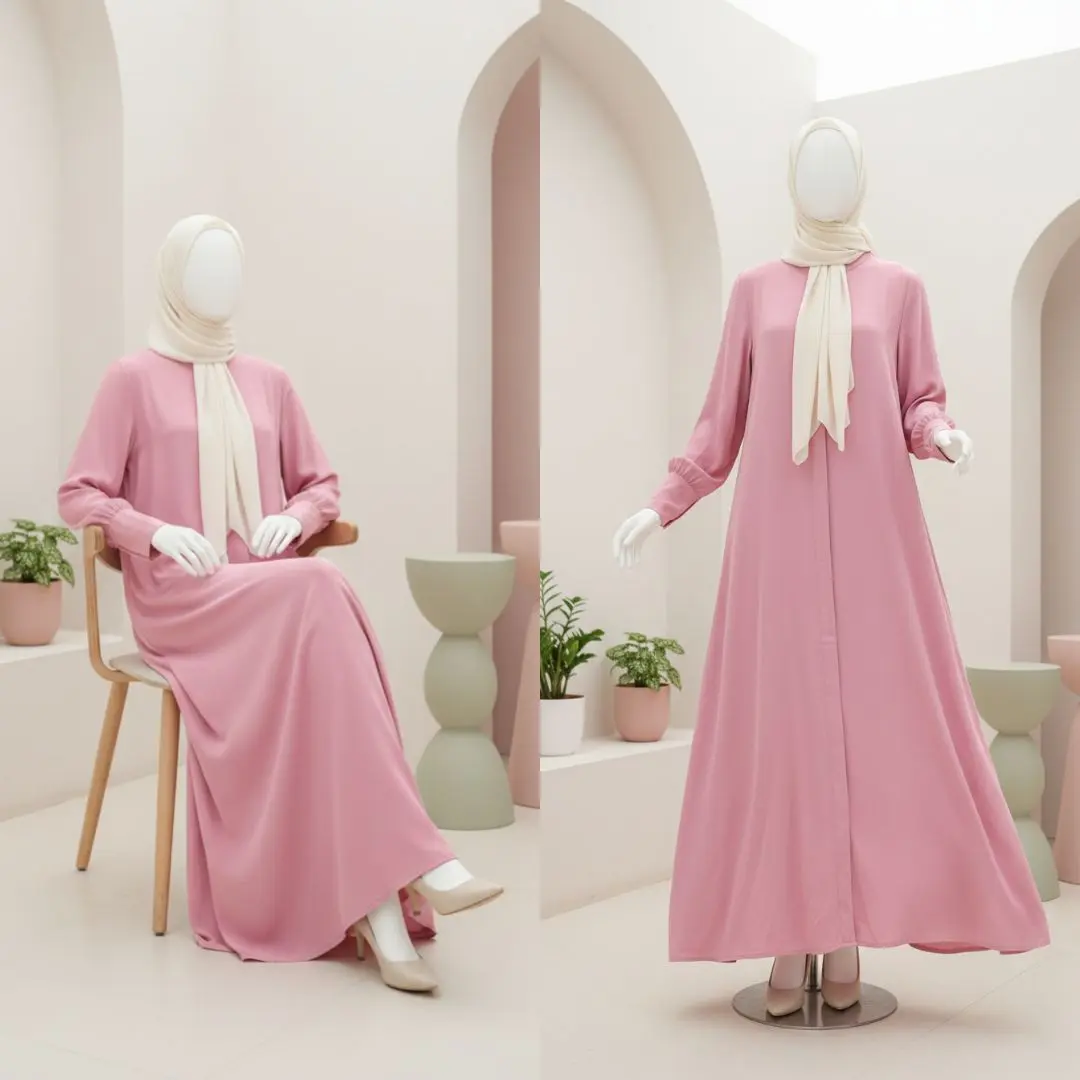 Abaya baby pink